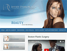 Tablet Screenshot of darrowcosmeticsurgery.com